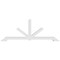 Ekena Millwork Vanguard Architectural Grade PVC Gable Bracket, 96"W x 36"H x 4"D x 4"F, 9/12 Pitch GBP096X36X0404VAN00 - alternate 5